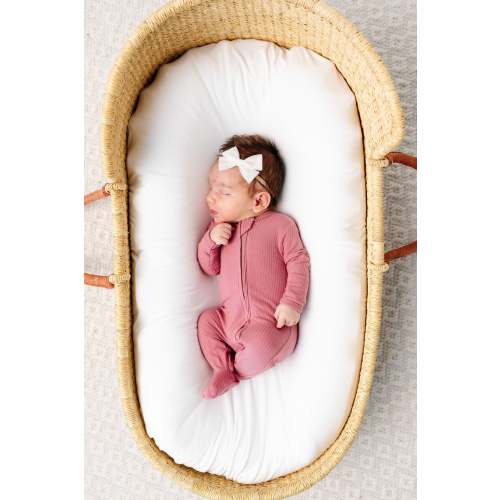 Marjorie Ribbed Zipper Footies