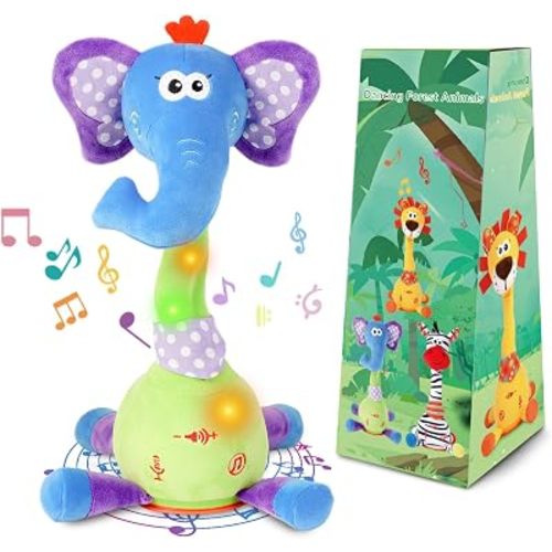 Dancing Talking Elephant Toy, Singing Stuffed Animal Baby Toys