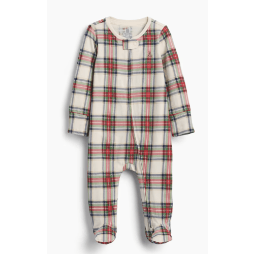 Baby Organic Cotton Print Footed One-Piece