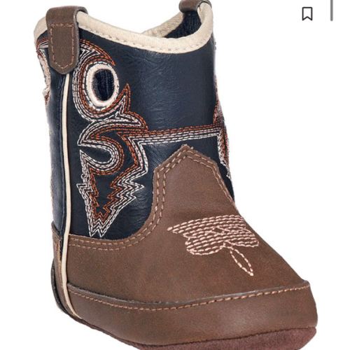 Double Barrel Infant Boys' Trace Baby Bucker Boots - Round Toe