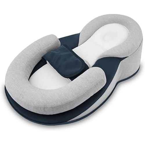 Baby Bed Acid Reflux with Strap, Acid Reflux Breastfeeding Pillow for Bottle Feeding,Tummy Time
