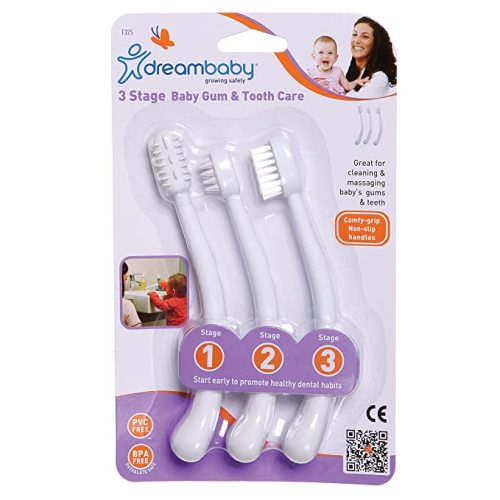 Dreambaby Toothbrush Set 3 Stage, White - 3 Count(pack of 1)
