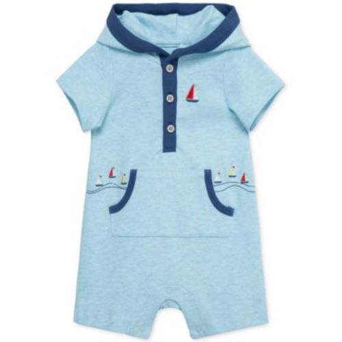 Baby Boys Breezy Cotton Hooded Romper