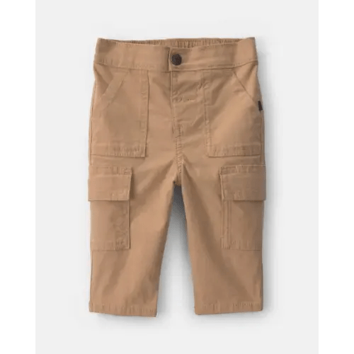 Baby Boy Wide-Leg Cargo Pants - Khaki - OshKosh B'gosh | Carter's