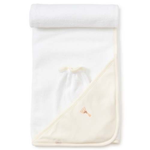 Sophie la girafe Ecru Hooded Towel & Mitt Set