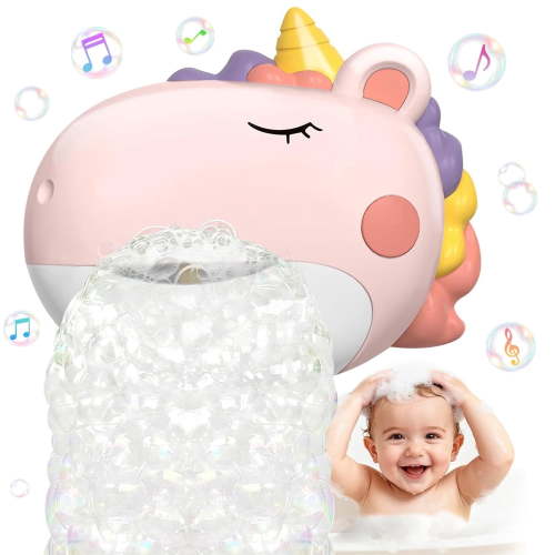 Bath Toys, Baby Bath Bubble Machine, Bathtub Toys Christmas Birthday Gifts for Toddler Girls 1 2 3 Years