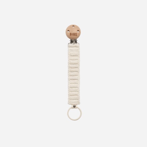 Pacifier Clip - Knitted - Ivory, Vanilla or Cloud