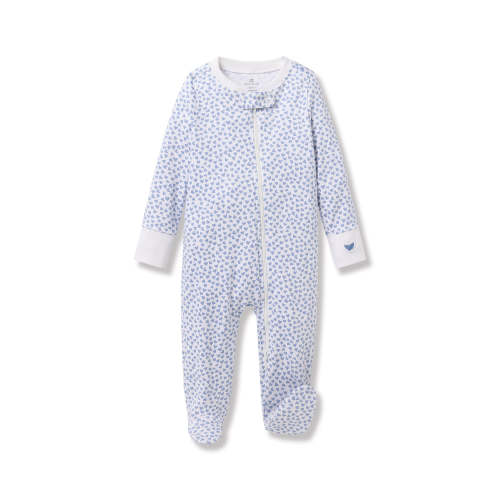 Baby’s Pima Romper in Bluehearts | 0-3M