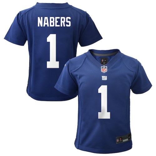 Infant New York Giants Malik Nabers Nike Royal Team  Player Game Jersey