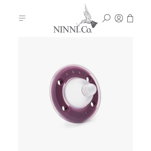 Ninni Pacifier Plum 1 Pack