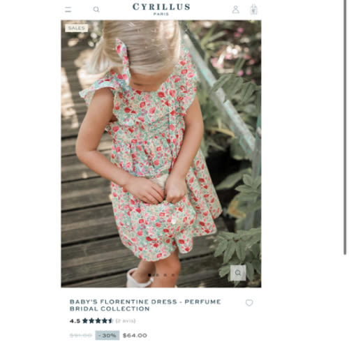 Baby's Florentine dress - Perfume Bridal Collection