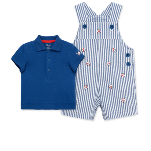 Baseball Woven Shortall Set (3M-12M)
