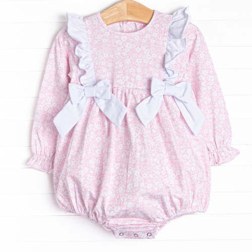 Garden Gate Bow Bubble, Pink – Stitchy Fish