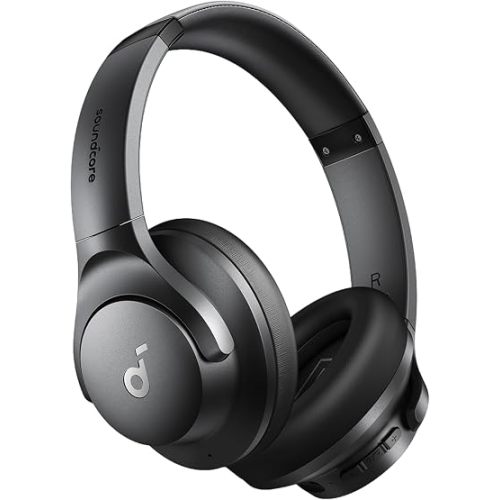 soundcore by Anker Q20i Hybrid Active Noise Cancelling Headphones, Black