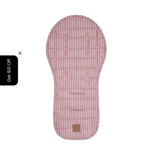 Mocha Stripe Universal Linen Pram Liner