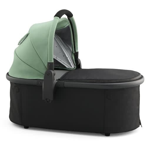 Mockingbird Bassinet - Compatible Single and Single-to-Double Strollers - Newborn Lie-Flat and Overnight Sleep Solution - Mattress, Sheet Included - Sage