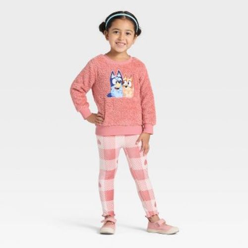 Toddler Girls' 2pc Disney Minnie Mouse Bow Cozy Woobie Sweatshirt and Velour Pant Set - Pink