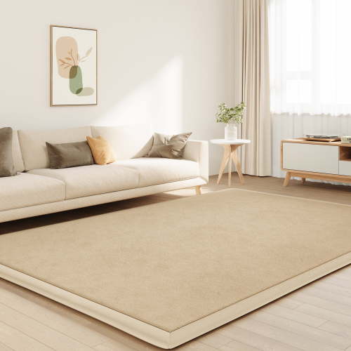 Loartee Baby Play Mat for Floor - 50" x 50" Non-Slip Coral Velvet Memory Foam Nursery Crawling 1.18" Thick Rug for Babies, Toddlers, Infants, Kids, Brown