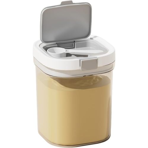 Formula Container to go-1300ml Travel Dispenser BPA Free Airtight Container with Spoon and Layered Storage