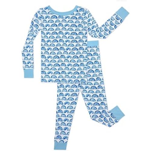 Little Sleepies Two-Piece Pajama Set for Boys & Girls, Soft Viscose from Bamboo Toddler Pajamas for Kids, Family Matching PJs