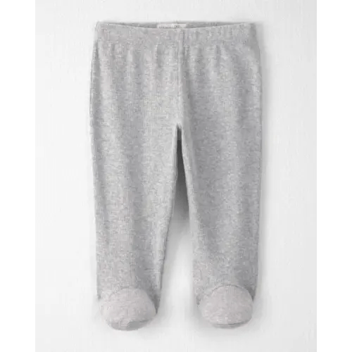 Baby Organic Cotton Rib Footed Pants - Little Planet | Carter's