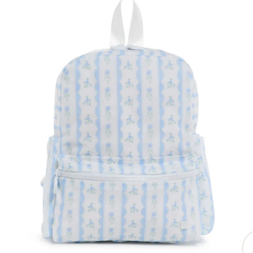 Mini Backpack - Mini Backer - Ribbon Floral Blue