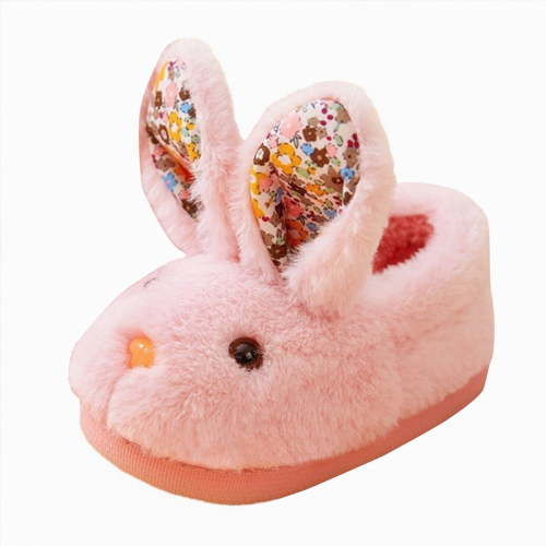 Hessimy New Kids Shoes House Slippers Toddler Slippers Girl Bedroom Slippers Cartoon Light Up Animal Slippers Dinosau Winter Indoor Outdoor Slippers For Boys Girls (Pink,2)