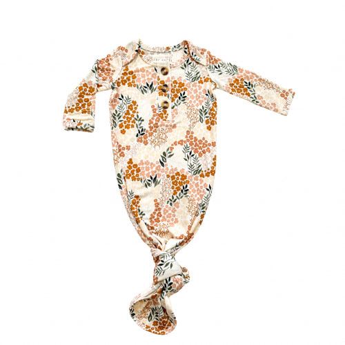 Knotted Baby Gown - Spring Bloom - Default Title - Harp Angel Boutique