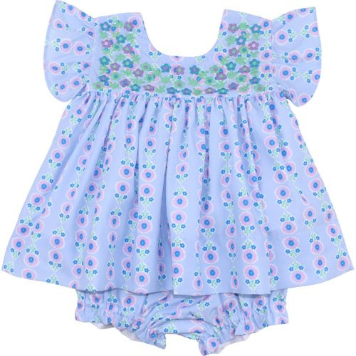 Blue Floral Fiesta Diaper Set (12M)