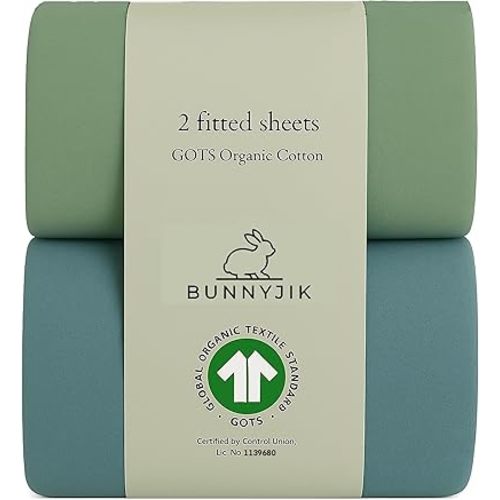 SNOO and Halo Compatible Bassinet Sheets GOTS Organic - Aegean Heritage Turkish Cotton 200 GSM - Feel The Quality at First Touch / 100% Cotton SNOO Smart Sleeper Mattress (2 Pack) Boy & Girl
