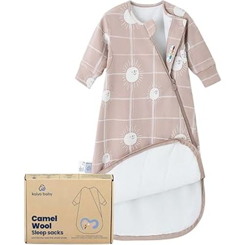 Unisex Sleeping Bag for Babies and Toddlers 1.0 Tog Sleep Sack 6-18 Months, Newborn Sleep Sack, Wearable Blanket Baby, One Piece Long Sleeves, Gifts for Baby