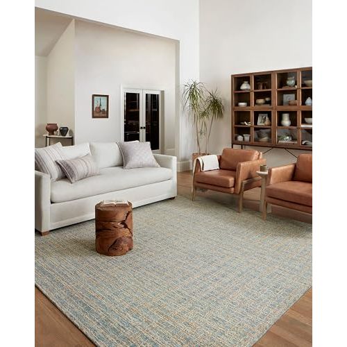 Loloi Chris Loves Julia x Polly Collection POL-03 Blue/Sand 5'-0" x 7'-6" Area Rug