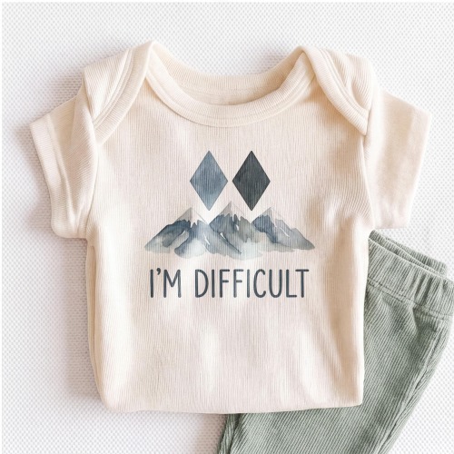 I'm Difficult Baby Onesies®  - Funny Skiing Bodysuit for Little Skiers