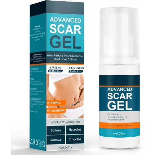 Scar Gel, Scar Cream, Advance Scar Gel for Surgical Scars,Face,Body,Leg, Burns, Acene,C-Section, Stretch Marks, Keloids,Scar Gel for Old & New Scars,Scar Removal for Women Men,1.76oz