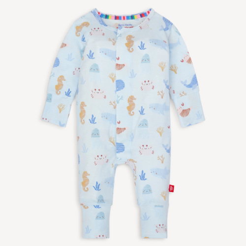 Magnetic Me - deep sea jubilee 3-6m - Magnetic Convertible Coverall