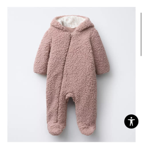 POLAR FLEECE ROMPER - Dusty pink | ZARA United States