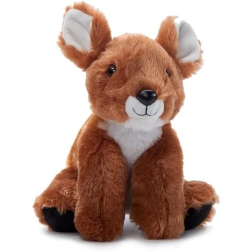 The Petting Zoo Fawn Stuffed Animal Plushie, Gifts for Kids, Wild Onez Wildlife Animals, Fawn Plush Toy 9 inches
