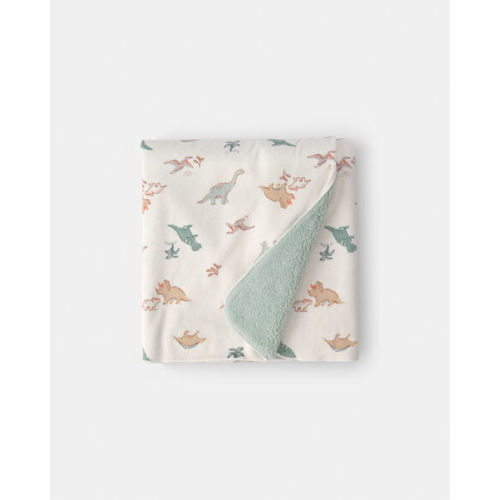 Baby Boy Dinosaur Plush Blanket - Green/Ivory | Carter's