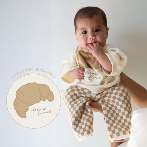 Knit Pant Set | Croissants