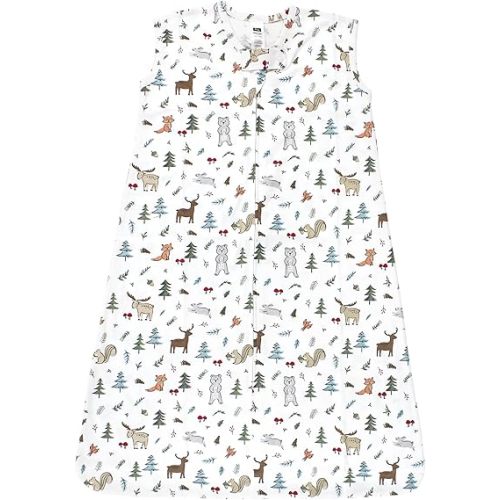 Hudson Baby Unisex BabyCotton Sleeveless Wearable Sleeping Bag, Sack, Blanket