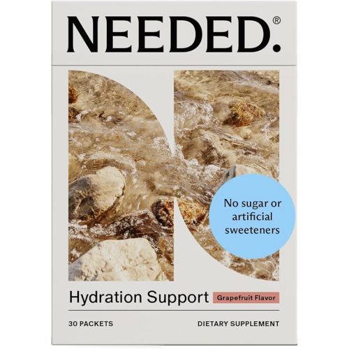 Needed. Hydration Support with Electrolytes & Trace Minerals – Electrolytes for Pregnancy & During Lactation - 30 Hydration Packets Lightly Sweetened with Real Fruit, Grapefruit