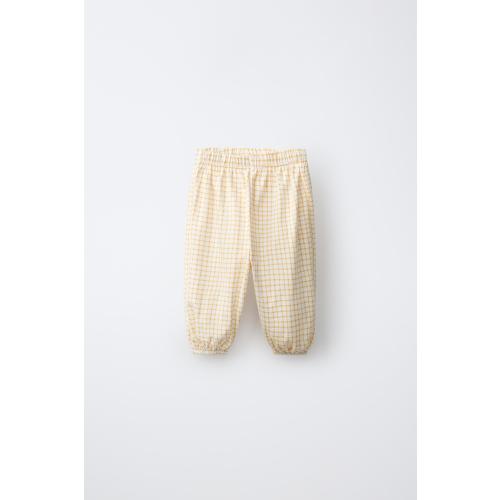 PLAID PANTS - Mid-yellow | ZARA United States