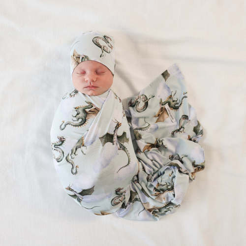Percy Swaddle Beanie Set