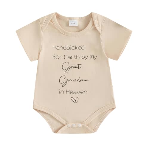 Balaflyie Baby Announcement Bodysuit Handpicked From Heaven Pregnancy Announcement Onesie for Family