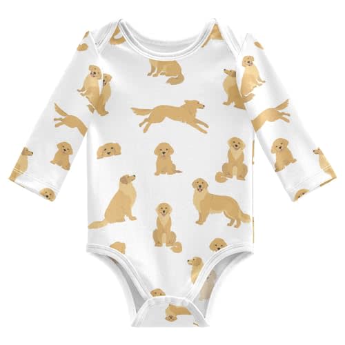 vvfelixl Baby Bodysuits Black Pug White Long Sleeve Cotton Baby Clothes For Boys Girls 0-24 Months