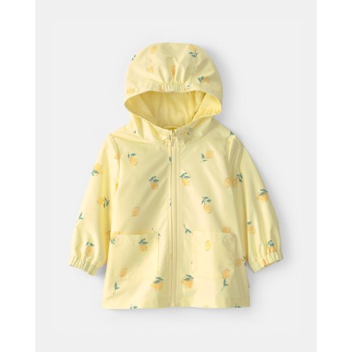 Baby Girl Lemon Raincoat - Yellow | Carter's