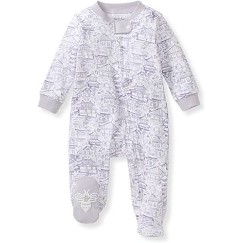 Burt's Bees Baby Girls' Organic Cotton Sleep and Play Footed Pajamas