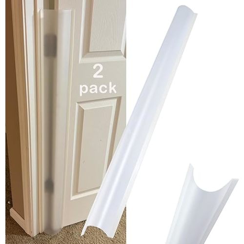 2PCS Baby Proofing Door Finger Pinch Protector Clear Door Jam Shield for Child Safety Finger Pinch Guard Hinge Protectors for Kids