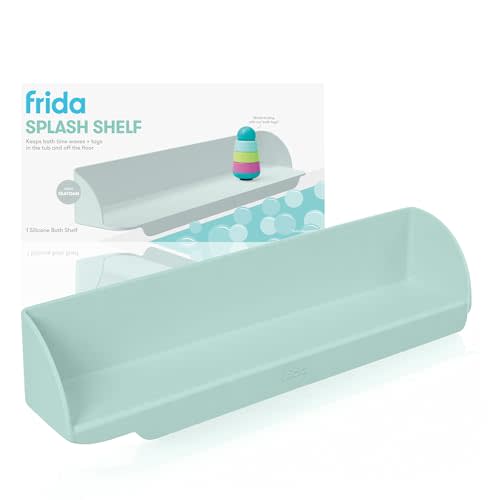 Frida Baby Splash Bathtub Shelf Allows Kids to Splash with No Mess, Shelf Barrier Prevents Water from Escaping Out of the Tub, Extend & Use As Surface to Play On, Attaches to Tubs & Folds to Put Away