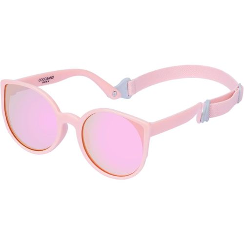 COCOSAND Baby Sunglasses with Strap Polarized Cat Eye UV400 for Infant Toddler Girl 3-24 Months
